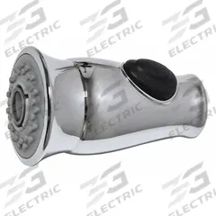 DANCO Kitchen Sprayer: Plastic, Chrome, 3 1/2 in Overall Lg, 13/16" Connection Size, UNC (MPN 9D00010723). Key specifications — Inlet Connection Type: UNC; Brand: DANCO; Connection Size: 13/16"; Color/Finish: Chrome; Material: Plastic; Product Type: Kitchen Sprayer.