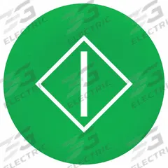 SCHNEIDER ELECTRIC Push Button Head: 22 mm Panel Size, Non-Illuminated, I, Green (MPN ZBA346). Key specifications — Manufacturer Part Number: ZBA346; Compatible Operator Illumination: Non-Illuminated; Compatible with Series: XB4; Head Attachment Type: Snap-On; Brand: SCHNEIDER; Legend: I.