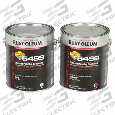 RUST-OLEUM Concrete Repair Compound: 5499, Epoxy, 17 lb Container Size, Pail - High-Performance Concrete Repair Compounds