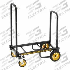 ROCK N ROLLER Convertible Hand Truck: 350 lb as Hand Truck, Dual-Loop, Black/Yellow, Flat-Free Steel (MPN R2RT). Key specifications — attr1344968: Yellow; attr1344907: ROCK N ROLLER.