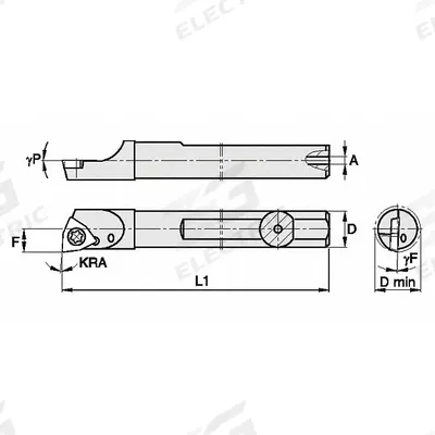 WIDIA Indexable Boring Bar: GSBIW18743R (MPN 2828170) - Indexable Boring Bars