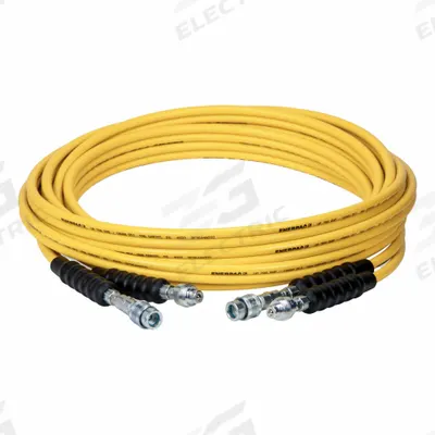 ENERPAC Hydraulic Hose: 1/4 in ID, TR630 + TH630 x TH630 + TR630, 39 ft Lg, Yellow - Enerpac Twin-Line Hydraulic Hose Assemblies for Torque Wrenches