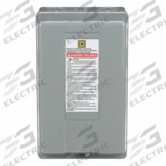 Motor Starter Enclosure: 1 Rated NEMA Enclosure, 10 in x 6 in x 5.56 in (MPN 9991DPG2). Key specifications — Brand: SQUARE D; Compatible with Series: 2, 3 and 4 Pole Definite Purpose Contactors from 8910DPA; Starter Style: NEMA.