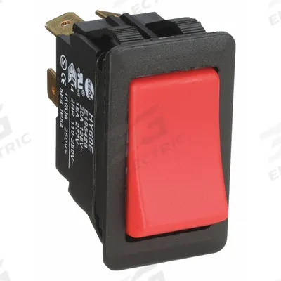 APPROVED VENDOR Rocker Switch: Series HY60, 2 Positions, DPST, Momentary On/Off - General Purpose Rocker Switches