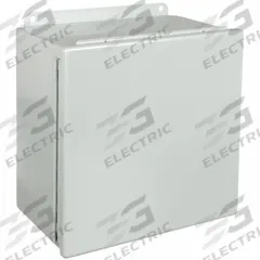 HOFFMAN Enclosure: Steel, 8 in x 8 in x 4 in, NEMA 12/13, Solid Cover, Hinged (MPN A808CH). Key specifications — Brand: HOFFMAN; Closure Method: Clamps; Knockouts: Not Included.