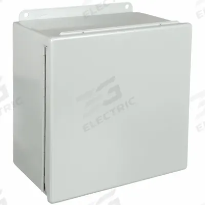 HOFFMAN Enclosure: Steel, 8 in x 8 in x 4 in, NEMA 12/13, Solid Cover - Steel Dust-Tight Enclosures
