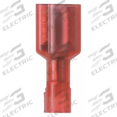 PANDUIT Wire Disconnect: Female Socket, Red, Nylon, Full Coverage, 22 AWG – 18 AWG Wire Size (MPN DNF18-110FIB-C). Key specifications — Brand: PANDUIT; Manufacturer Part Number: DNF18-110FIB-C.