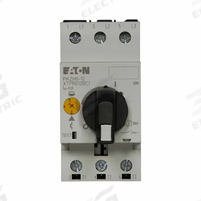 EATON Manual Motor Protector: Non-Reversing, 3 Poles, 12 A, Thermal Protection - Non-Reversing Starters with Thermal Overloads