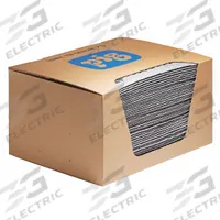 PIG Sorbent Pad: 56 5/16 oz Volume Absorbed Per Pad, 20 in x 16 in Pad Size (L x W), Gray, 50 PK (MPN MAT2101). Key specifications — Brand: PIG; Perforated: Perforated; Material: Polypropylene.