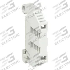 BUSSMANN End Barrier: Clip-On Mount, Gray, DIN Rail (MPN BRKT-ND). Key specifications — Compatible Manufacturer Model Number: DRL35MMHI; Compatible with Product Type: DIN Rail; Brand: BUSSMANN; Mounting Type: Clip-On Mount.