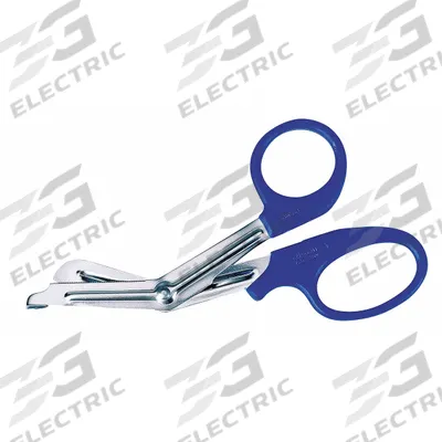 MEDI-FIRST Utility Scissors: Scissors, Stainless Steel, Rounded, Plastic - Trauma Shears