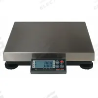 RICE LAKE WEIGHING SYSTEMS Shipping Scale: 150 lb Wt Capacity - Imperial, 12 in Weighing Surface Dp (MPN BP-1214-75S). Key specifications — attr1359871: 0.05 lb/0.02kg; attr1359875: RS-232; attr1359893: Stainless Steel.