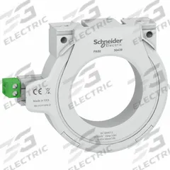 SCHNEIDER Ground Fault Sensor: Equipment Monitoring and Control (MPN 50438). Key specifications — attr868153: RH99P; attr868155: Closed Toroid; attr868152: SCHNEIDER.