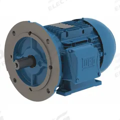 WEG Metric Motor: 1 1/2 hp, C-Face/Rigid Base Mount, 90S Frame Size, Totally Enclosed Fan Cooled (MPN 13984005). Key specifications — Brand: WEG; Nameplate Voltage @ 60 Hz: 460V AC; Full Load Amps @ 60 Hz: 2.05 A; Nameplate RPM @ 60 Hz: 1762 RPM; Motor Enclosure: TEFC.