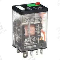 SCHNEIDER General Purpose Relay: Socket Mounted, 15 A Current Rating, 120V AC, DPDT, D Socket (MPN RPM21F7). Key specifications — Brand: SCHNEIDER; Base Type: Square; Mounting Style: Plug-In; Pin Shape: Flat; Electrical Connection: Quick-Connect; Manufacturer Part Number: RPM21F7; Series: Harmony™ RPM Series.
