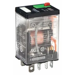 SCHNEIDER General Purpose Relay: Socket Mounted, 15 A Current Rating, 120V AC, DPDT, D Socket (MPN RPM21F7). Key specifications — Brand: SCHNEIDER; Base Type: Square; Mounting Style: Plug-In; Pin Shape: Flat; Electrical Connection: Quick-Connect; Manufacturer Part Number: RPM21F7; Series: Harmony™ RPM Series.
