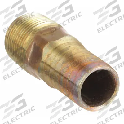 CAMPBELL Barbed Hose Fitting: For 1 1/2 in Hose I.D., Hose Barb x NPT, Male x Male - Red Brass Multipurpose (Air, Water, Chemical) Rigid Barbed Hose Fittings