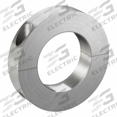 CLIMAX METAL PRODUCTS Shaft Collar: 2-Piece, Inch, Round, Clamp-On, 1 3/4 in Bore Dia - Stainless Steel Recessed-Screw Shaft Collars