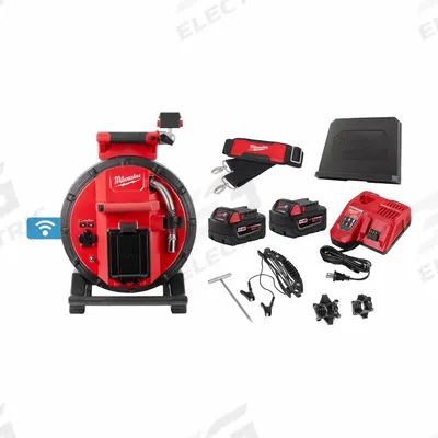 MILWAUKEE Pipeline Inspection Reel: M18 Modular Pipeline Inspection System, 100 ft Lg. - Milwaukee Pipe Inspection Camera Reels