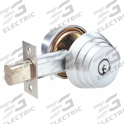 ARROW Deadbolt Lock: Cylindrical, 1 3/8 in Door Thick - Max - Standard Cylindrical Deadbolts