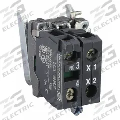 SCHNEIDER ELECTRIC Lamp Module and Contact Block: 22 mm Panel Mounting Size, 1NO, Incandescent (MPN ZB4BW061). Key specifications — Brand: SCHNEIDER; Compatible with Series: XB4; Includes Bulb: No Bulb Included; Lamp Module Voltage: ≤ 250V AC/DC.