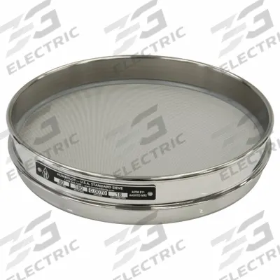 HUMBOLDT Standard Stainless Steel Cloth Test Sieve: Stainless Steel, 8 in Outside Dia - Standard Stainless Steel Cloth Test Sieves