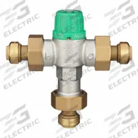 WILKINS Thermostatic Mixing Valve: 1/2 in Inlet Connection Size, 1/2 in Outlet Connection Size (MPN 12-ZW1070XLPF). Key specifications — attr1037830: Strainers; attr1037827: WILKINS.