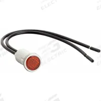 APPROVED VENDOR Flush Panel Light: Amber, 12 mm Panel Mounting Hole Dia, Neon, Nylon, Lens Included (MPN 20C847). Key specifications — Brand: APPROVED VENDOR; Electrical Connection: 6 in Wire Leads.