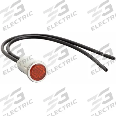 APPROVED VENDOR Flush Panel Light: Amber, 12 mm Panel Mounting Hole Dia, Neon, Nylon - Neon Indicator Pilot Lights