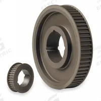 CONTINENTAL Pulley: Curvilinear, Bushed, For 12 mm Belt Wd, 22 Teeth, 8 mm Pitch, Cast Iron (MPN 22G-8M-12-1008). Key specifications — Brand: CONTINENTAL; Finish: Black Oxide; For Bushing Size: 1008.