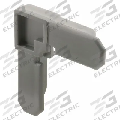 MAKE-TO-FIT Frame Corner: Frame Corner, 3/4 in Overall Ht, 3/4 in Overall Lg, Gray - Screen Door Hardware