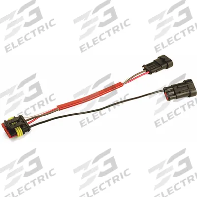 GROTE Pigtail: 3-Way Hard Shell/4-Way Hard Shell, 4 Wires, 9 in Wire Lg - Automotive Pigtails