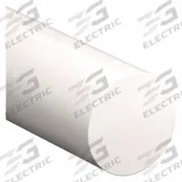 PET-P Rod: 3/8 in Dia, 3 ft Lg, Opaque, Off-White, 12,400 psi Tensile Strength, 0.5 ft-lb/in (MPN 2NHP8). Key specifications — Clarity: Opaque; Impact Strength: 0.5 ft-lb/in.