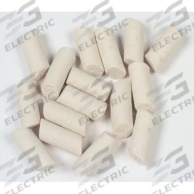 RAYTECH Finishing Media: Ceramic, Angle Cut Cylinder - Ceramic Finishing Media