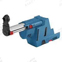 BOSCH On-Tool Dust Extractor: On-Tool, Self-Contained, 5/8 in Max. Dia, GBH18V-26, SDS-Plus, HEPA (MPN GDE18V-16). Key specifications — attr117716: GBH18V-26; attr117710: SDS-Plus; attr117714: Rotary Hammers; attr117719: HEPA; attr117721: (1) Bare Tool; attr117708: Drilling; attr68812: BOSCH.