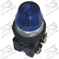 EATON Pilot Light: 30 mm Panel Mounting Size, Blue, LED, 24 V AC/DC Max Volt Rating (Supply) (MPN HT8HFBF3). Key specifications — Series: HT800; Brand: EATON; Includes Push-To-Test: No Push-To-Test Included.