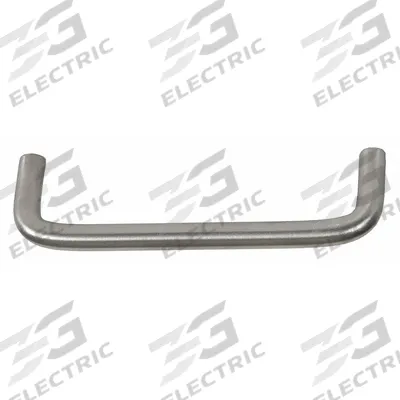 TRIMCO Pull Handle: Thru-Bolt, Copper, Silver, 4 in Mounting Hole Center to Center - Antimicrobial Pull Handles