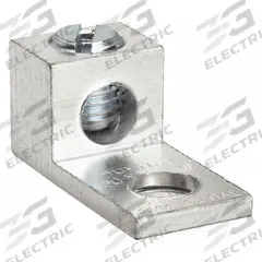 BURNDY Mechanical Connector: For Wire Size 14 AWG – 6 AWG, 1 Wire Terminations, For Stud Size 1/4 in (MPN KA6U). Key specifications — Brand: BURNDY; Lug Material: Tin-Plated Aluminum.