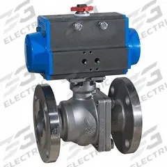 BONOMI Pneumatically Actuated Two-Way Ball Valve: 3 in, Stainless Steel, Flange x Flange, Two-Piece (MPN 8P766002-3-C1). Key specifications — Brand: BONOMI; Pilot Solenoid Voltage: 110V AC.