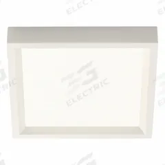 Square Downlight: 4 in Dia, White, 5/8 in Ht, 650 lm, 3000K, 10 W, 120/277V AC (MPN S4S830K7WZ10U). Key specifications — Color Temperature: 3000K; Housing Finish: Matte; Lighting Technology: LED; Fixture Shape: Square; Voltage: 120/277V AC; Emergency Battery Backup: No; Fixture Type: Vanity; Brand: LIGHTOLIER.