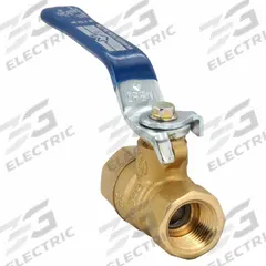 MILWAUKEE VALVE Manual Two-Way Ball Valve: 3/8 in, Brass, Straight, FNPT x FNPT, Full Port Ball Port (MPN BA-475BMS 3/8). Key specifications — Brand: MILWAUKEE VALVE; Handle: Memory Stop Locking Lever.