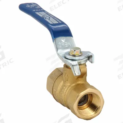 MILWAUKEE VALVE Manual Two-Way Ball Valve: 3/8 in, Brass, Straight, FNPT x FNPT - Brass Ball Valves