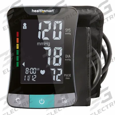 HEALTHSMART Digital Blood Pressure Monitor: Blood Pressure Monitor, Arm, Adult, Nylon - Digital Blood Pressure Monitors