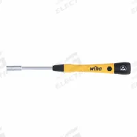 WIHA Nut Driver: Straight, Metric, Precision Nut Driver, 5 mm Hex Size, 60 mm Overall Lg, Tapered (MPN 27787). Key specifications — attr1214505: WIHA.