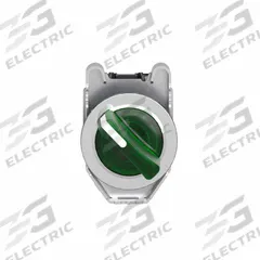 SCHNEIDER Selector Switch: 30 mm Panel Mounting Size, 2 Positions, Short Lever, 1NO/1NC, Metallic (MPN XB4FK123G5). Key specifications — AC Contact Rating: 6 A @ 120 V; Action: Maintained/Maintained; Cam: No Cam Included; DC Contact Rating: 0.27 A @ 250 V; Hazardous Location Specification: Not Rated; Operator Head Material: Plastic; Operator Head Type: Short-Handled Knob; Operator Illumination: Illuminated.