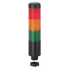 WERMA Tower Light Assembly: 3 Tier, Green/Red/Yellow, Sounder Tier Included, 175 mm Overall Ht (MPN 69921075). Key specifications — Manufacturer Part Number: 69921075; Brand: WERMA; Operating Voltage: 24V AC/DC; Light Tier Color: Yellow.