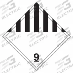 LABELMASTER Miscellaneous Dangerous Goods Placard: Dangerous, 10 3/4 in x 10 3/4 in, Vinyl, 25 PK (MPN Z-PVZ). Key specifications — Brand: LABELMASTER; Message: Dangerous.
