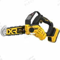 DEWALT Chainsaw: 8 in Bar Lg, Rear Handle, Auto Chain Oiler, 8.0 Ah Battery Capacity, 20 V (MPN DCCS623QQ1). Key specifications — Brand: DEWALT.