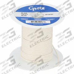 BATTERY DOCTOR Primary Automotive Wire: GPT, 100 ft, 1 Conductor, 22 AWG, White, 60 V Volt (MPN 87-9107). Key specifications — Brand: BATTERY DOCTOR.