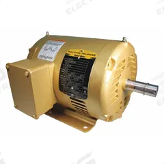 BALDOR General Purpose Motor: Rigid Base Mount, Open Drip Proof, 1 1/2 hp, 208-230/460V AC (MPN EM3120T). Key specifications — Brand: BALDOR; Nameplate Voltage @ 60 Hz: 208-230/460V AC; Full Load Current @ 60 Hz: 4.0/2.0 A; Nameplate RPM @ 60 Hz: 3,555 RPM; Motor Enclosure: ODP.
